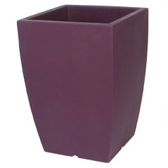 Pot carre flashy - Prune